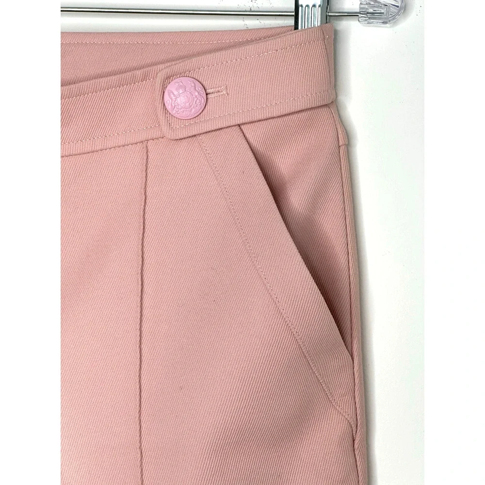 LoveShackFancy Women's Costella Pants Size 0, Color Pale Rose NWT $495 flawed - Picture 11 of 13